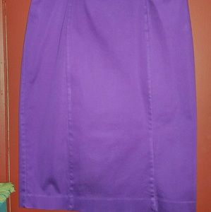 Classy Fitted Skirt With Pleated Rear Inset Hem